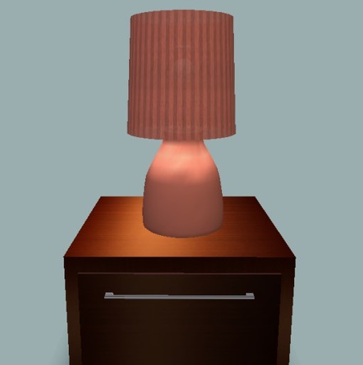 .:: AGD ::. Sienna ThinStripes Lamp (Lt. TerraCotta Base)