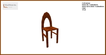 1 prim dining chair made of cherrywood with two sit menus