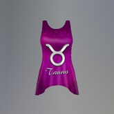 Pink Taurus Zodiac Mesh Tank Top