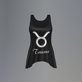Charcoal Taurus Zodiac Mesh Tank Top