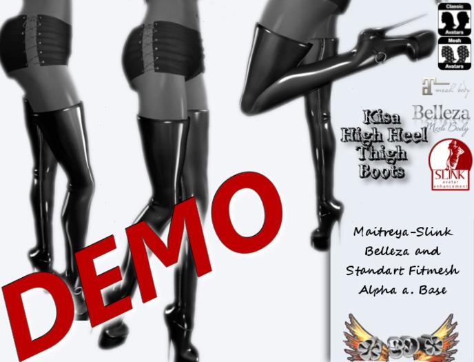 Kisa High heel Thigh Boots Paket DEMO