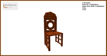A one prim cherrywood dining Chair "XXL" with two sit menus