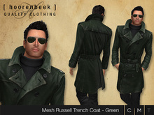 Leather Trenchcoat - Green