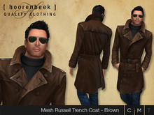 Leather Trenchcoat - Brown
