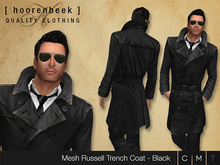 Leather Trenchcoat - Black