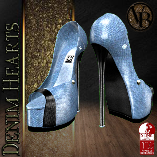 .::LiX::.Denim Hearts Blue