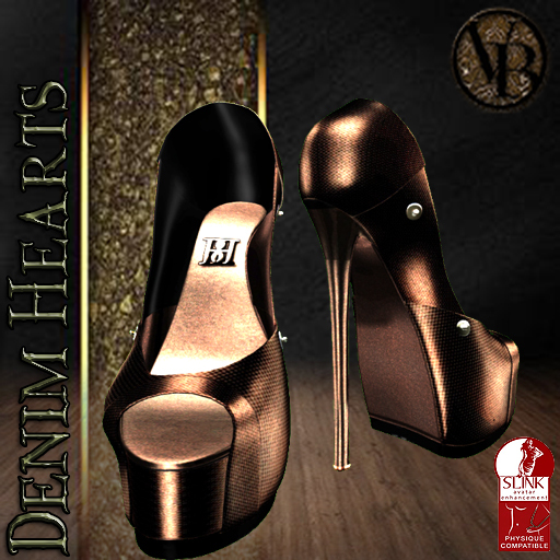.::LiX::.Denim Hearts DBrown