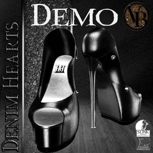 .::LiX::.Denim Hearts R DBrown DEMO WEAR