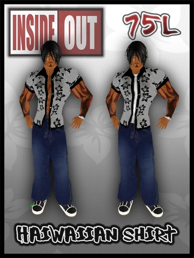 Inside Out - White Haiwaiian Shirt