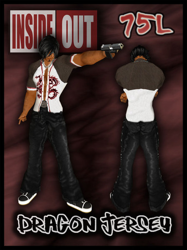 Inside Out - Red Dragon Black/White Jersey