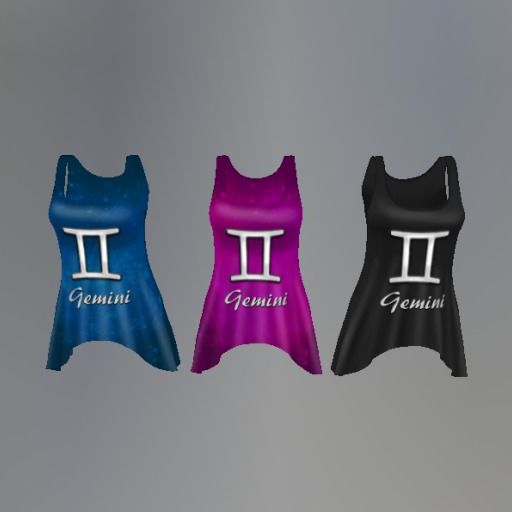 Gemini Zodiac Mesh Tank Top F box