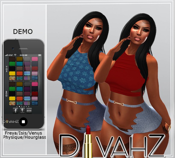 !DC! Madison Knotted Back Top (Mesh)