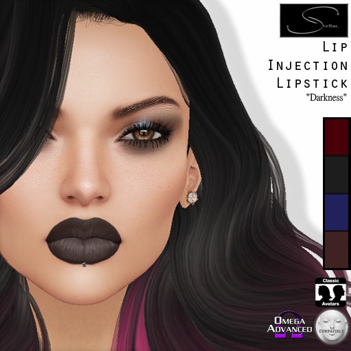 [Stellar] Lip Injection Lipstick "Darkness" (OMEGA / LELUTKA)
