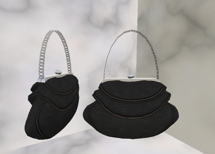 Ruffled Handbag (Dark Grey)