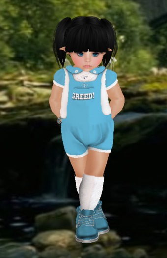 MT BLUE GREEDY ROMPER  B&K