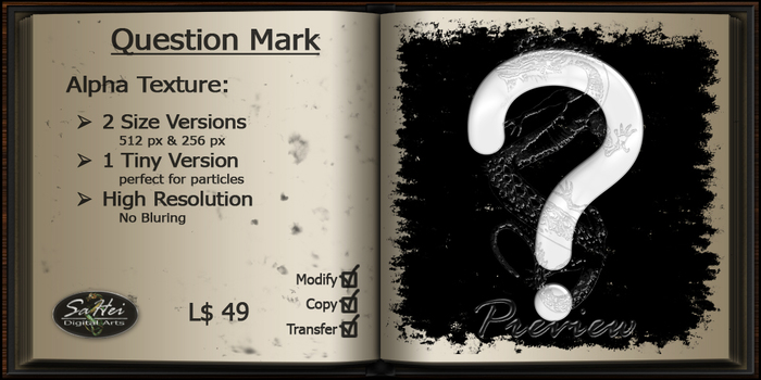 :::: SaHei :::: Question Mark Alpha Texture FULLPERM