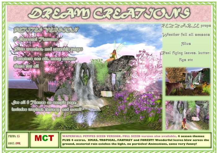 Waterfall 'PETITES' Ladys of the Water