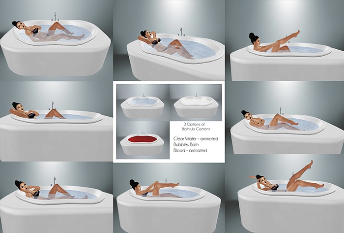 :::L.Pearl::: Bathtub  8 Poses Pack (1 - 7)