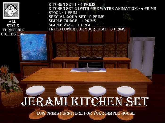 Jerami Light Wooden KItchen Set