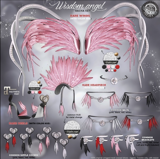 Astralia - Wisdom angel belt Red