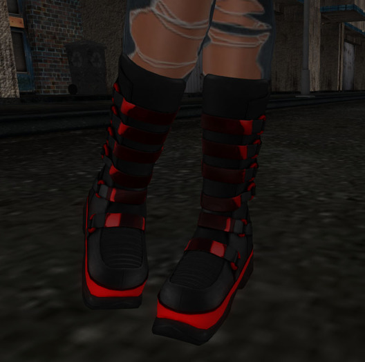 P033 TACTICAL boots neon red