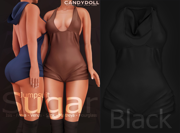 _CandyDoll_ Sugar Jumpsuit Black