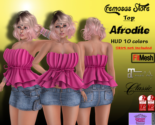 .:: Cremosas Store ::. Top Afrodite + HUD 10 Colors