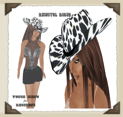 *DD*W Resistol Rodeo Cowhide Cowboy Hat