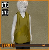 [iK01] Hooded Tank - Sharky Gold - KID/SMB - (Click to unpack)