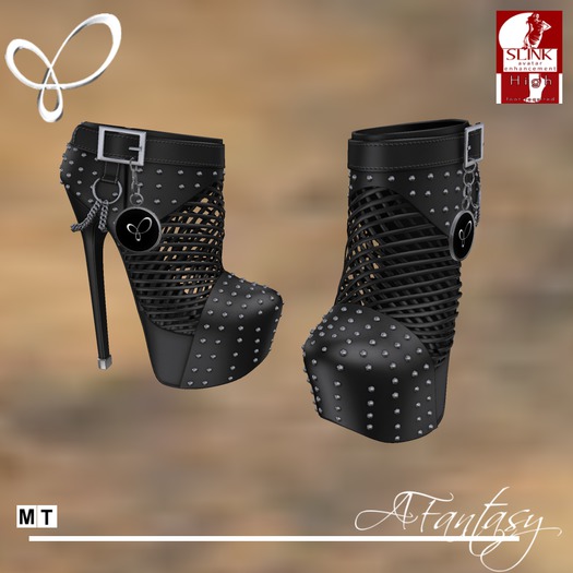 Afantasy HIGH SLINK Black 'Hunta' Booties