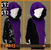 [iK01] Gloved Hoodie - Skulls - Kids/PURP - (Click to unpack)