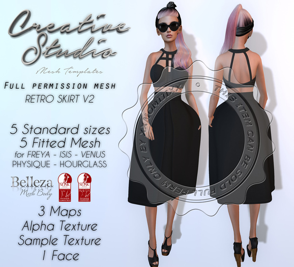 - CREATIVE STUDIO - Retro Skirt v2