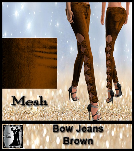 Bow Jeans Brown