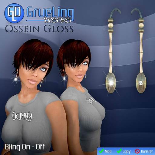 GrueLing Designs - Ossein Gloss Earrings