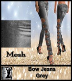 Bow Jeans Grey