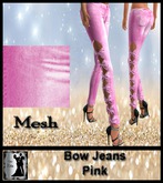 Bow Jeans Pink