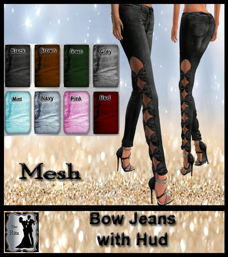 Bow Jeans With (Hud)