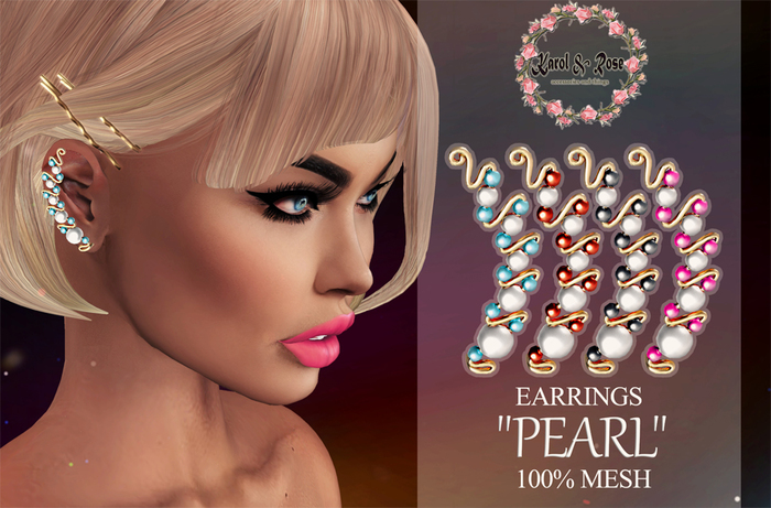 .KAROL ROSE. "Pearl "Earrings