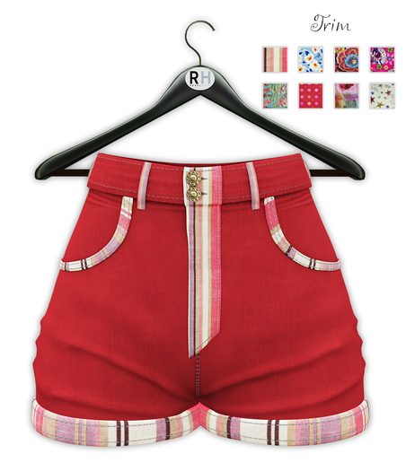 !Rebel Hope - Beth Mesh Shorts Strawberry