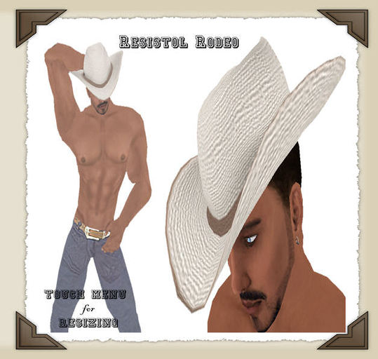 *DD*Resistol Rodeo Light Straw Cowboy Hat