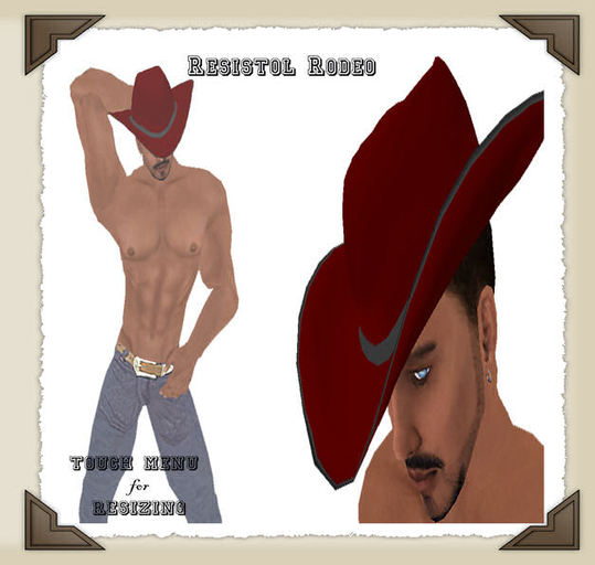 *DD*Resistol Rodeo Burgundy Cowboy Hat