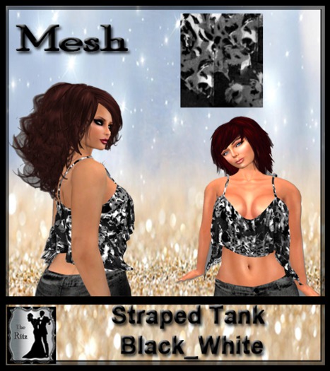 Straped Tank Black_White