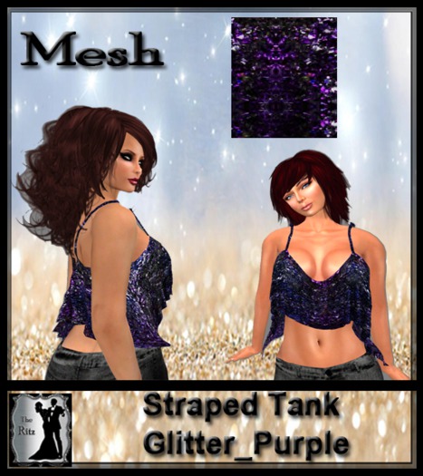 Straped Tank Glitter_Purple