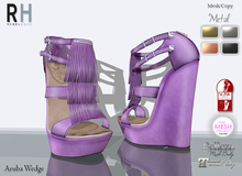 !Rebel Hope - Aruba Mesh Wedge Lavender