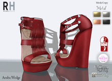 !Rebel Hope - Aruba Mesh Wedge Red