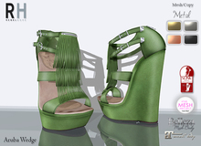 !Rebel Hope - Aruba Mesh Wedge Green