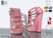 !Rebel Hope - Aruba Mesh Wedge Pink