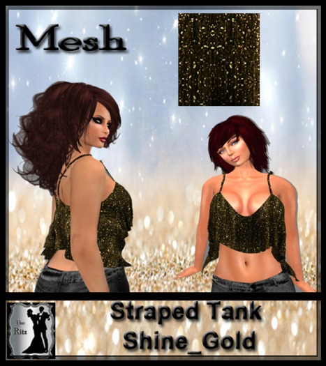 Straped Tank Shine_Gold