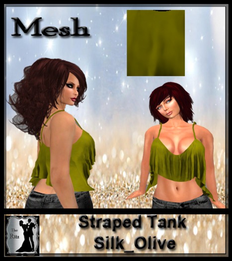 Straped Tank Silk_Olive