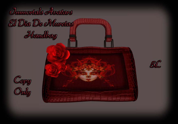 IMMORTALS AVATARS EL DIA DE LOS MUERTOS HANDBAG